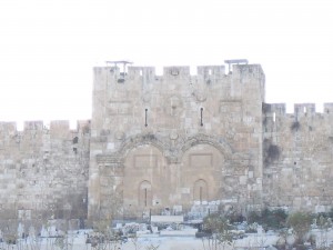 Here are the East Gates-- now sealed up, someday Christ will return!
