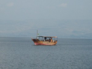 Sailing on the beautiful Sea of Galilee