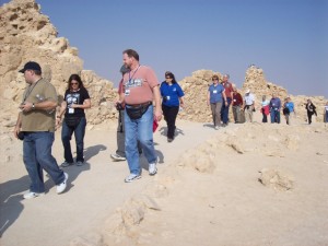 Tour group at Masada.